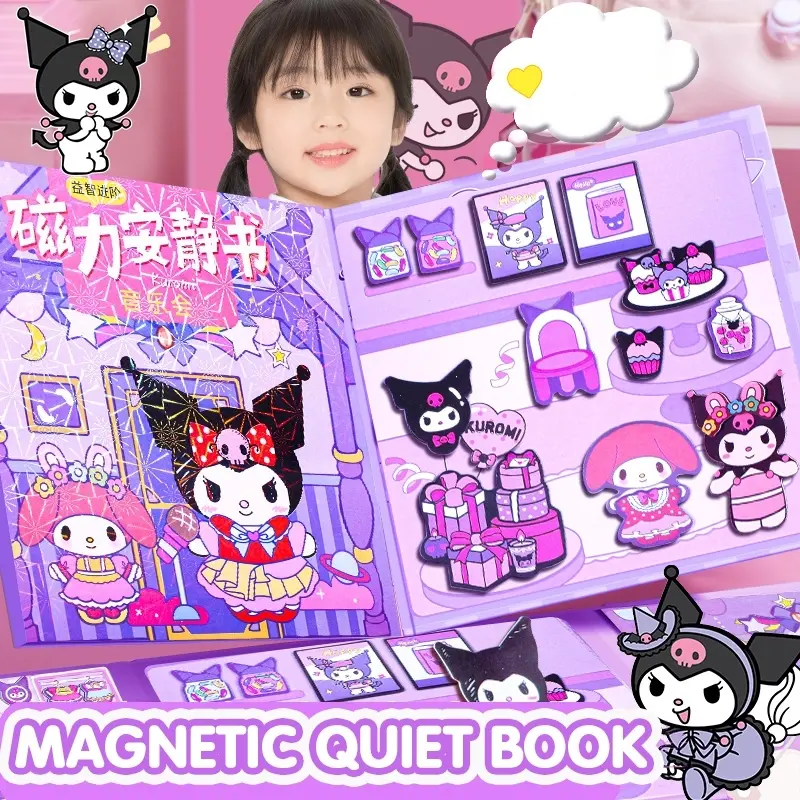 (18*18 cm) หนังสือแม่เหล็กฉากแต่งตัว Magnetic Book เงียบสงบ แฮนด์เมด ฉากแต่งตัว DIY ของเล่นเพื่อการศึกษา