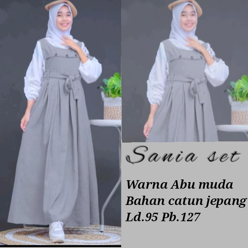 Malibary - Aluna Dress Gamis 2025 Pesta Mewah Wanita Bahan Lembut Remaja Dewasa Remaja Muslim Lebaran Kondangan Syari Maxi Simple 5
