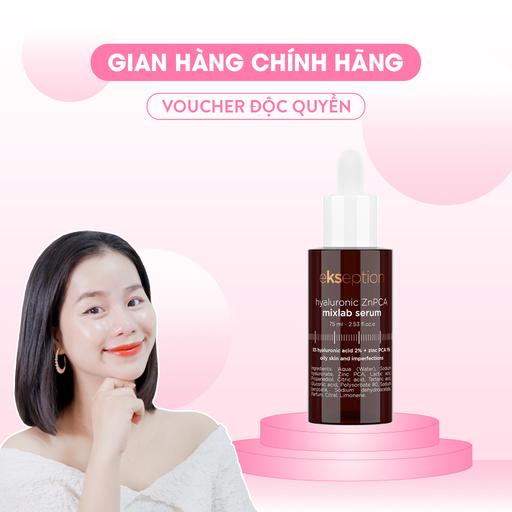 [Kẽm-Công Ty] Tinh Chất Hỗ Trợ Giảm Mụn Ekseption Hyaluronic ZnPCA Mixlab Serum 75ml