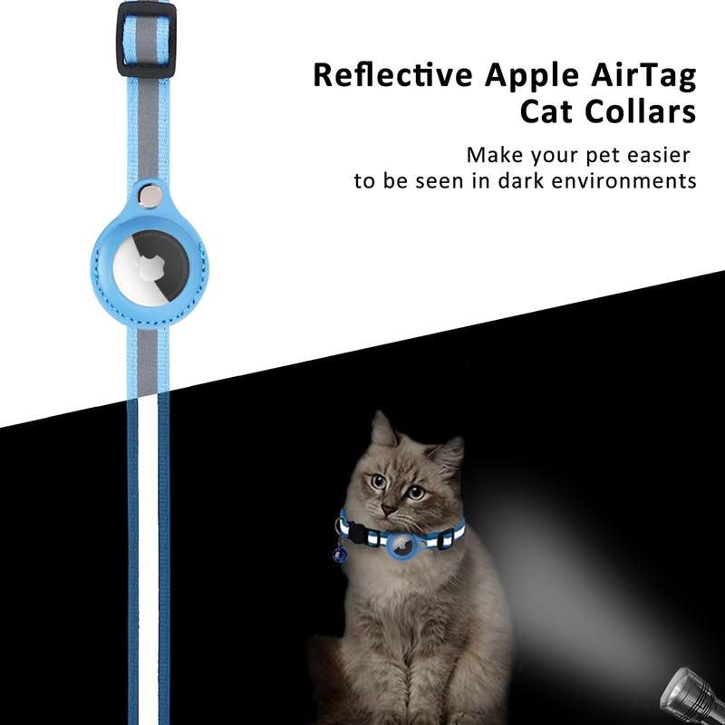 Product Introduction of Cat Collar Pet Strap Case Airtag Cover Kalung Pengenal Aksesoris Peliharaan Kucing Lonceng Kerah Reklektif Anabul Bahan Nilon Anti Hilang 28