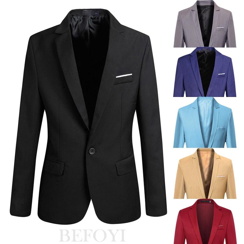 Áo Blazer Áo Khoác Ngoài Công Sở Trang Trọng Dành Cho Nam Giới Bộ Đồ Hàn Quốc Dáng Ôm Đen Tuxedo Đám Cưới Phong Cách Thường Ngày Có Cỡ Lớn PH1P Được Ưu Tiên Hơn Màu Đen
