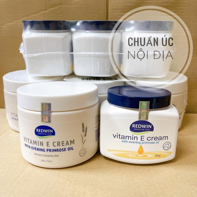 Kem dưỡng ẩm dưỡng nẻ mềm mịn da Redwin Vitamin E Cream 300G 330G của Úc Nam Nữ