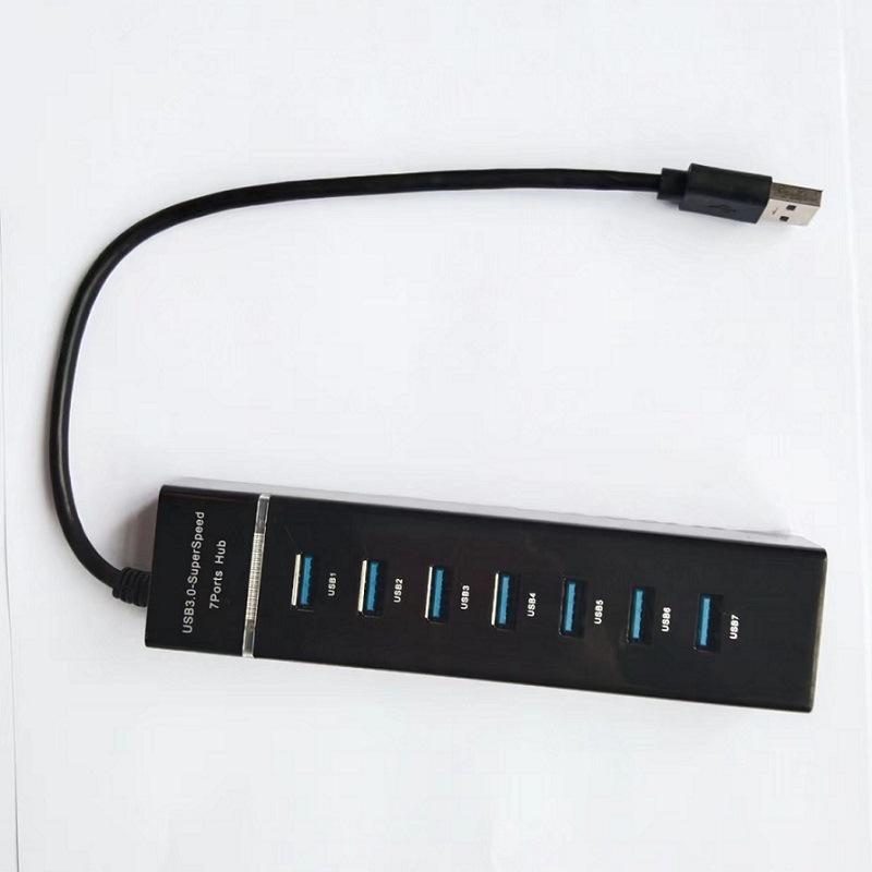 Product Introduction of usb3.0 laptop desktop expand UU one drag seven drag four hub concentrator 1.2 meters line length 7