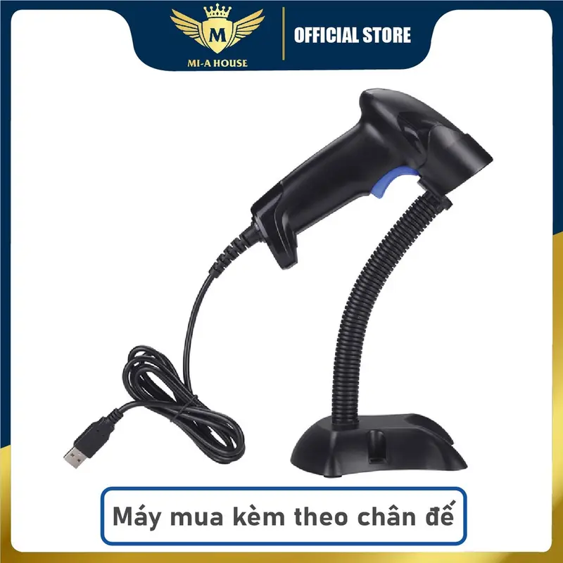 Máy quét mã vạch Qrcode YHD 1100D (2D) có dây - Máy bắn mã vạch 2D có dây cắm cổng USB kết nối Máy tính 6