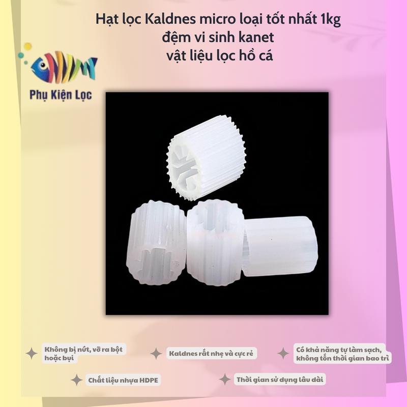  Hạt lọc Kaldnes micro loại tốt nhất 1kg đệm vi sinh kanet - vật liệu lọc hồ cá 