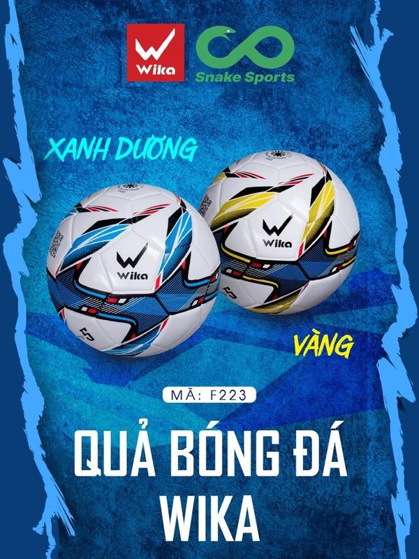 Quả Bóng Đá Wika F223 và F123 Tiêu Chuẩn Size 4/5 Cấu Tạo Nhiều Lớp , Hàng Chính Hãng - Snake Sports 0