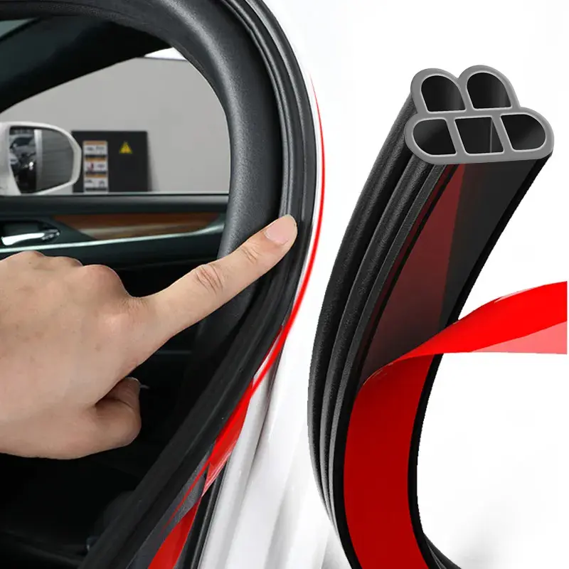 Universal L-Shape Rubber Weather Strip Seal – 5 Meters (200 Inches) – For Car Doors, Hood, Trunk – EPDM