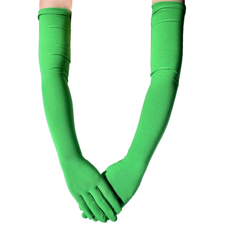 Product Introduction of 1920s Long Gloves Breathable Christmas Mardi Gras Dress Women Gloves Solid Color Elastic Wedding Party Bride Gloves 49
