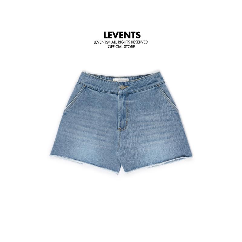 Quần Đùi Levents Woman Denim Short Jeans Blue Pants Chất Denim Unisex Short
