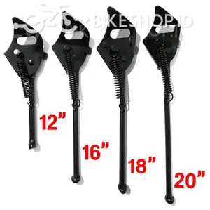 Standar samping sepeda anak Jagang sepeda anak Ukuran 12 16 18 20 Warna Hitam