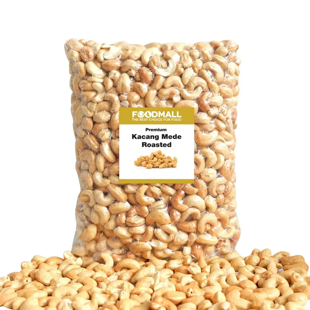 Kacang Mede Roasted  UTUH / Mete Oven Panggang Matang Siap Makan / Snacks Food