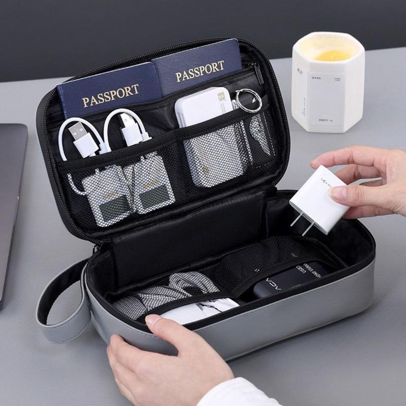 Người tổ chức du lịch Công suất lớn Túi lưu trữ phụ kiện kỹ thuật số Nhiều túi…