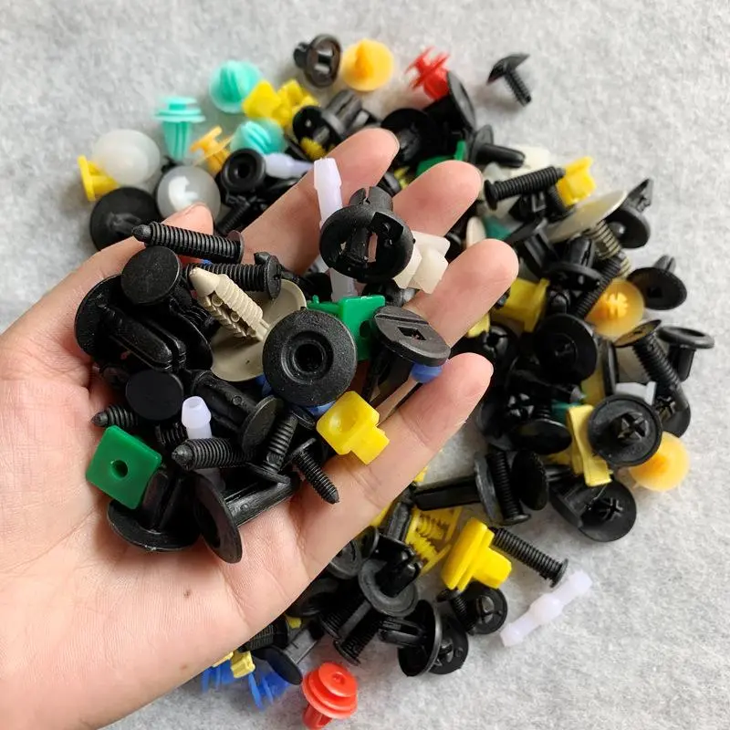 Random Color Car Fender Clip, Car Fender Clip Repair Kit, Car Clips Bumper Rivets, Car Retainer Clips, Universal Car Body Repair Tool Kit 0