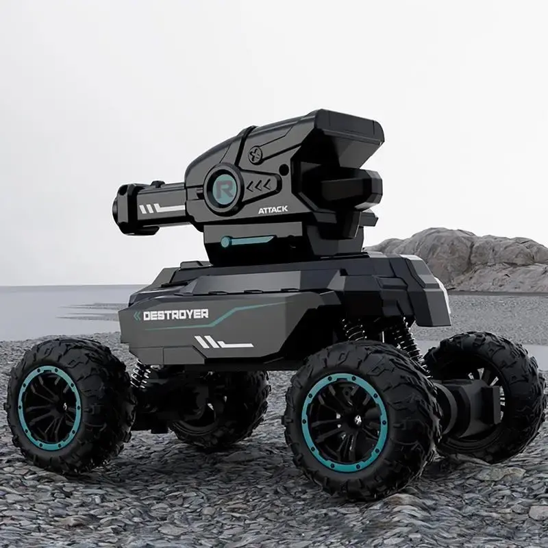 Rc Tank Toy 2.4G Radio Controlled Car 4WD Crawler Water Bombs War Tank Electric Tank RC Toy For Boy Kids Christmas Birthday Gift