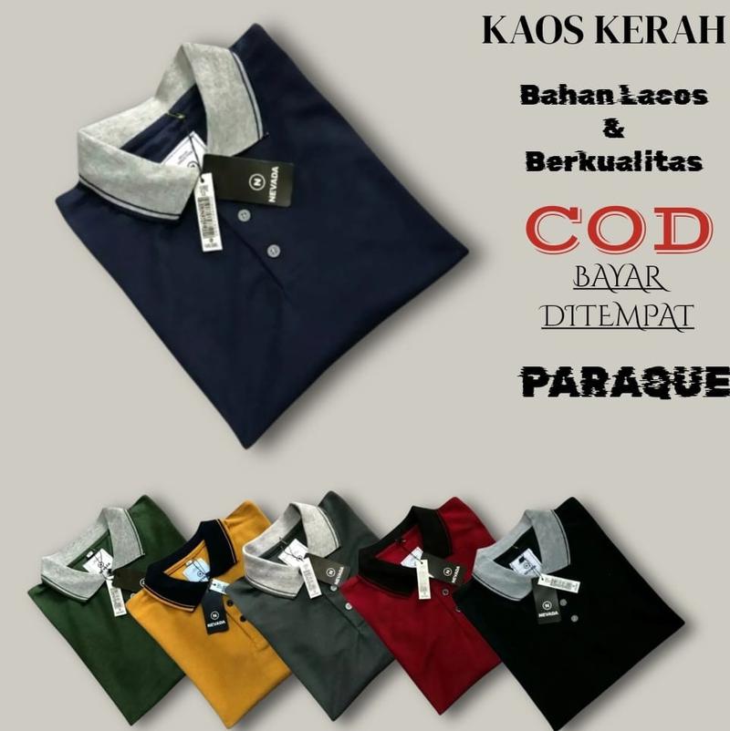 Product Introduction of Paket 3pcs Kaos Polo Shirt Pria Kaos Kerah Lengan pendek Bahan Cotton Cuty Ukuran M L XL 8