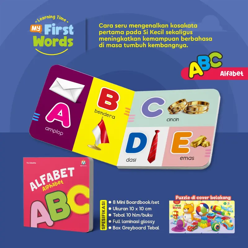 Buku Balita Learning Time My First Words Ziyad Books 8