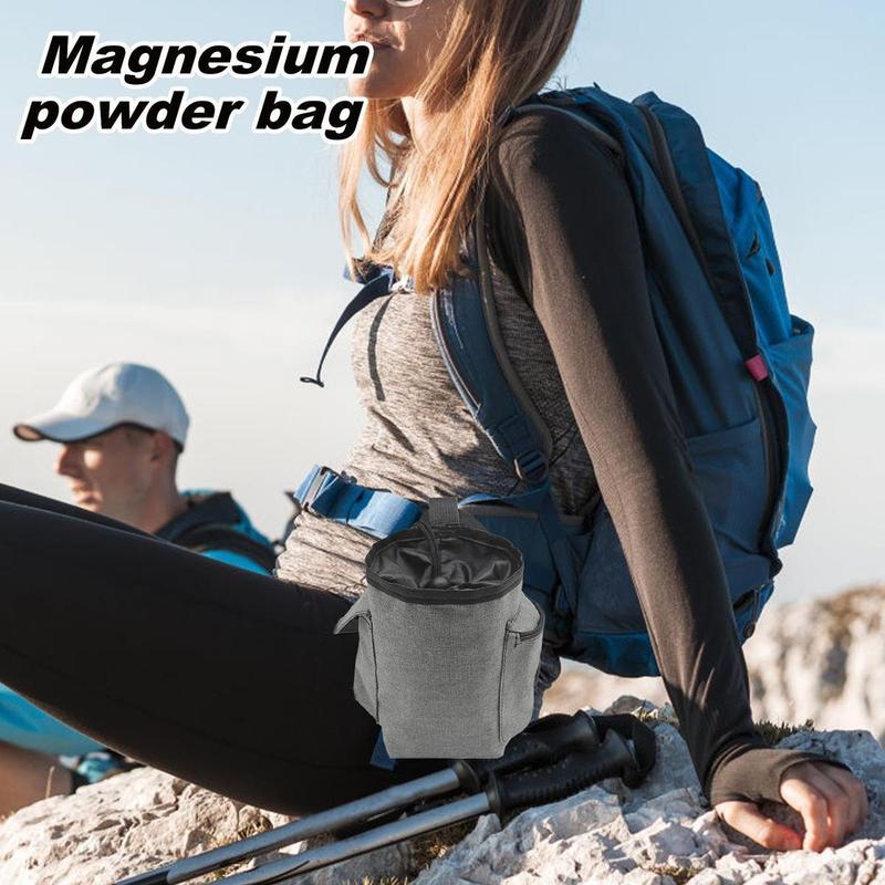 Product Introduction of Fitness  Chalk Bag with Adjustable Waist Belt Drawstring Closure Storage Bag Pet Training Waist Bag Carry-On Bag for Gym Climbing, Bouldering, Gymnastics 22