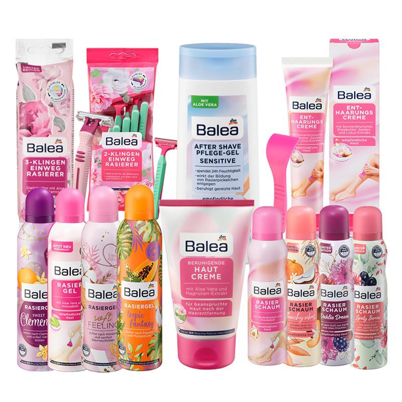 [CÓ CHE TÊN] Combo Bộ Kem Ức Chế Lông Mọc Chậm Dưỡng Da sau Wax Lông, Cạo Lông Balea Đức / Hàng Đức