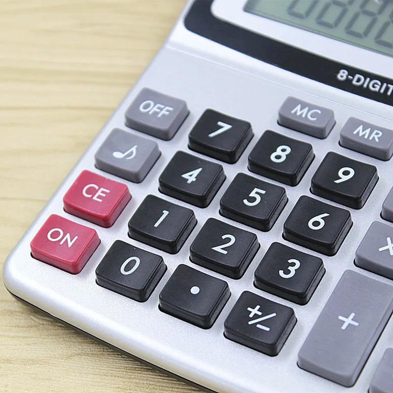Product Introduction of Calculator KK-800A Metal Desktop  Large Font Wide Calculator 8 A Business Computer Office Supplies with Manufacturer Wholesale 25