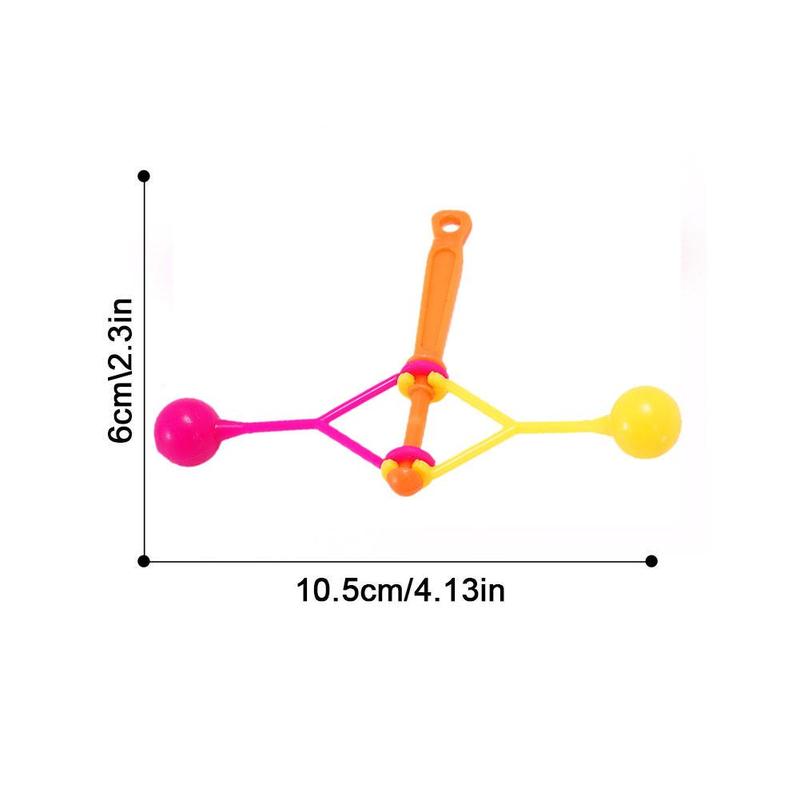 Product Introduction of Traditional Nostalgic Double Touch Ball Hand Rocking Touch Ball Hammer Small Plastic Toy V1F3 34