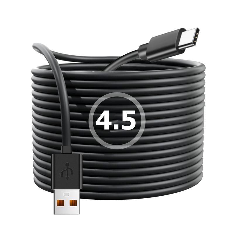  Cable nguồn USB C dài 4.5m dùng cho Camera hành trình ô tô 