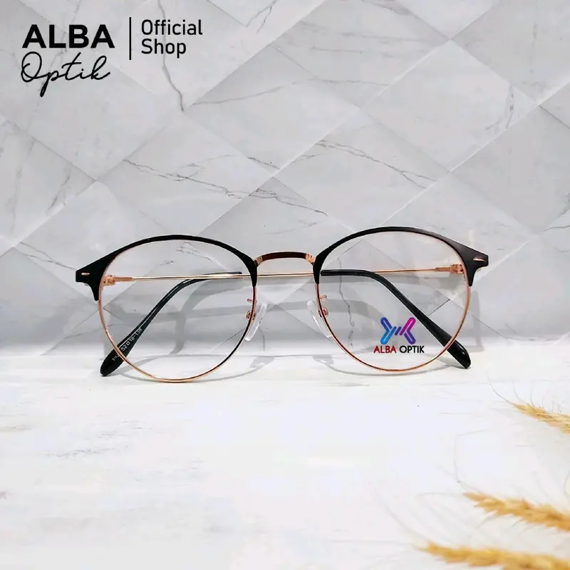 AlbaOptik Kacamata Photocromic Anti Radiasi HP Komputer Minus Plus Murah K Perempuan kekinian Eyewear Glasses Cat Daily Kacamata Bulet Kacamata One Drive Wanita Lensa Photocromic Anti Radiasi UV & Blueray Bonus Hardcase Lap Anti Embun Lens Cleaner 1