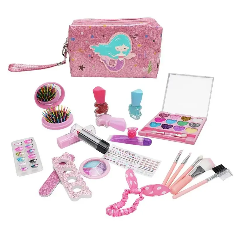Make Up Anak Perempuan Mainan Make Up Set Dandan Anak Asli Non Toxic 4