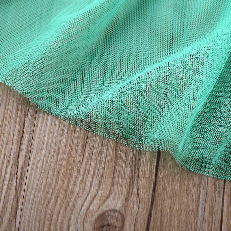 Baby Girls Summer Clothes Set Sleeveless Lace-up Mermaid Romper with Tulle Tutu Skirt + Headband 2Pcs Casual Beach Outfits 3