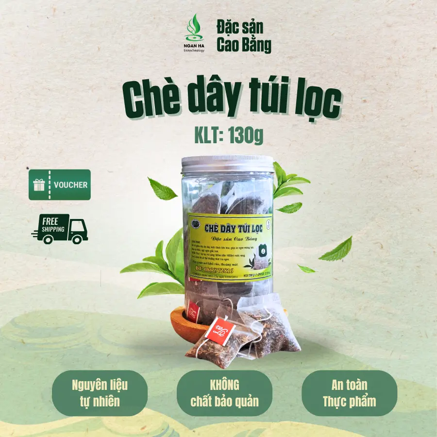 CHÈ dây túi lọc Đặc sản Cao Bằng hỗ trợ tiêu hóa thanh nhiệt