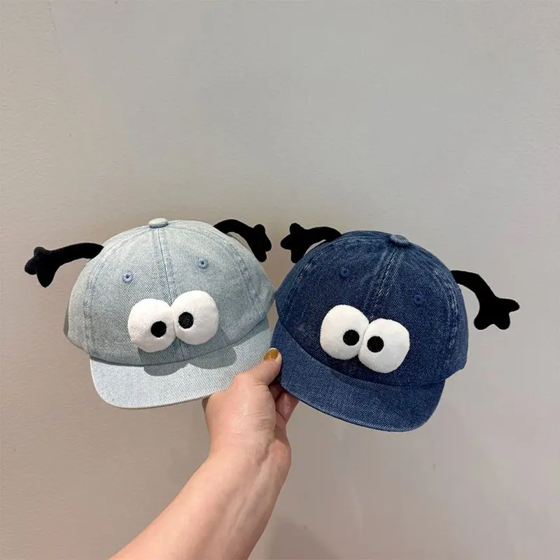 Mũ Lưỡi Trai Cho Em Bé Phong Cách Mùa Xuân Và Mùa Hè, Vành Ngắn Dễ Thương, Chất Liệu Denim Đã Giặt, Mũ Chống Nắng, Thích Hợp Cho Bé Trai Và Bé Gái, Siêu Dễ Thương, Mũ Bóng Chày Dễ Phối Đồ Thiết Kế Nezha, Năm 2025, Bán Chạy Trong Cửa Hàng