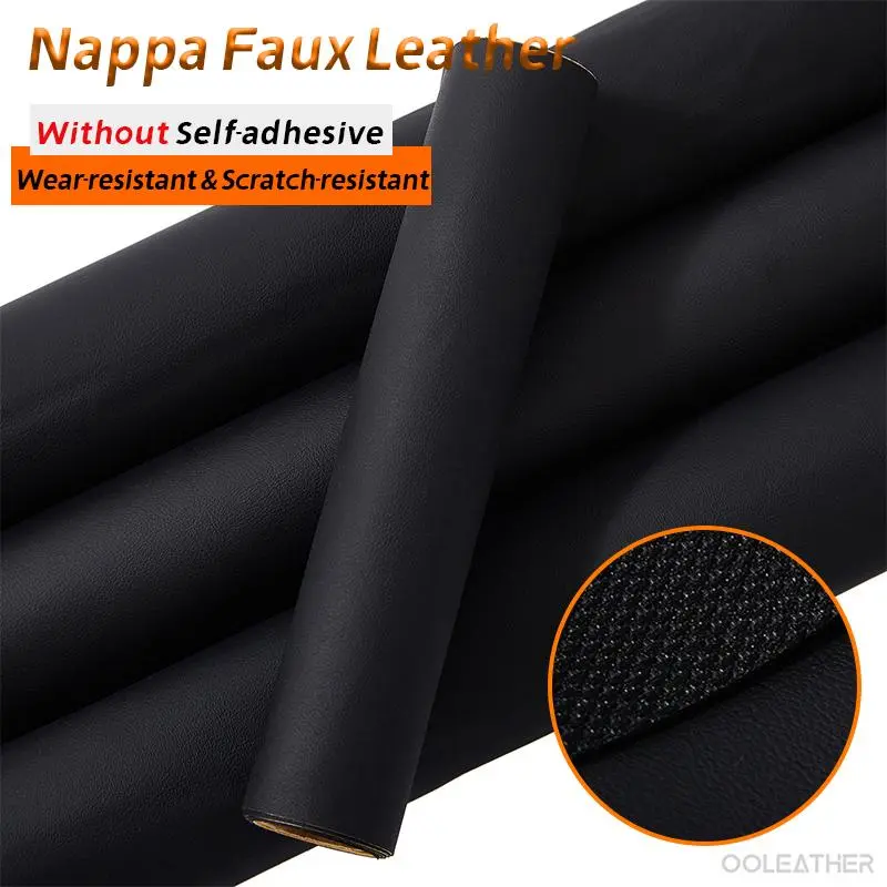 Solid Color Self-adhesive Faux Leather, Waterproof & Scratch-resistant Leather, DIY Leather for Sofa, Car Seats, Bags, Shoes, Motorcycles & Jackets 2