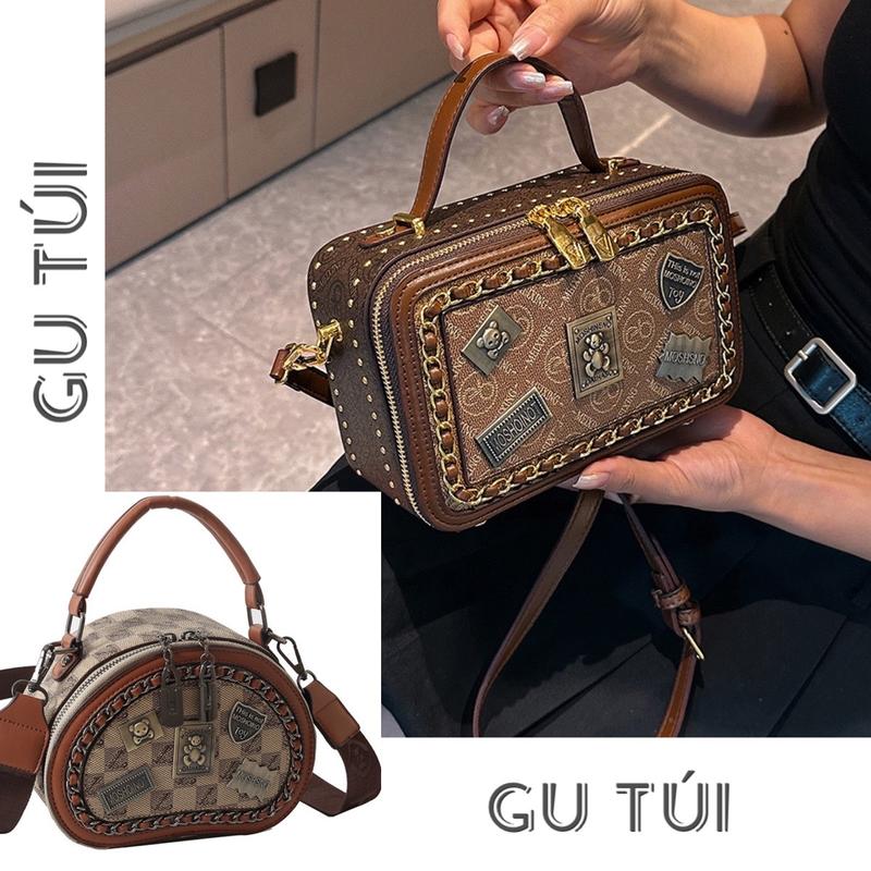 Túi xách cốp gắn charm bailinniao đẹp chuẩn hãng