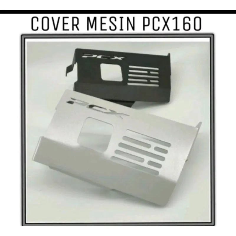 cover pelindung mesin bawah motor pcx adv vario 160 engein guard hinda silver hitam 5