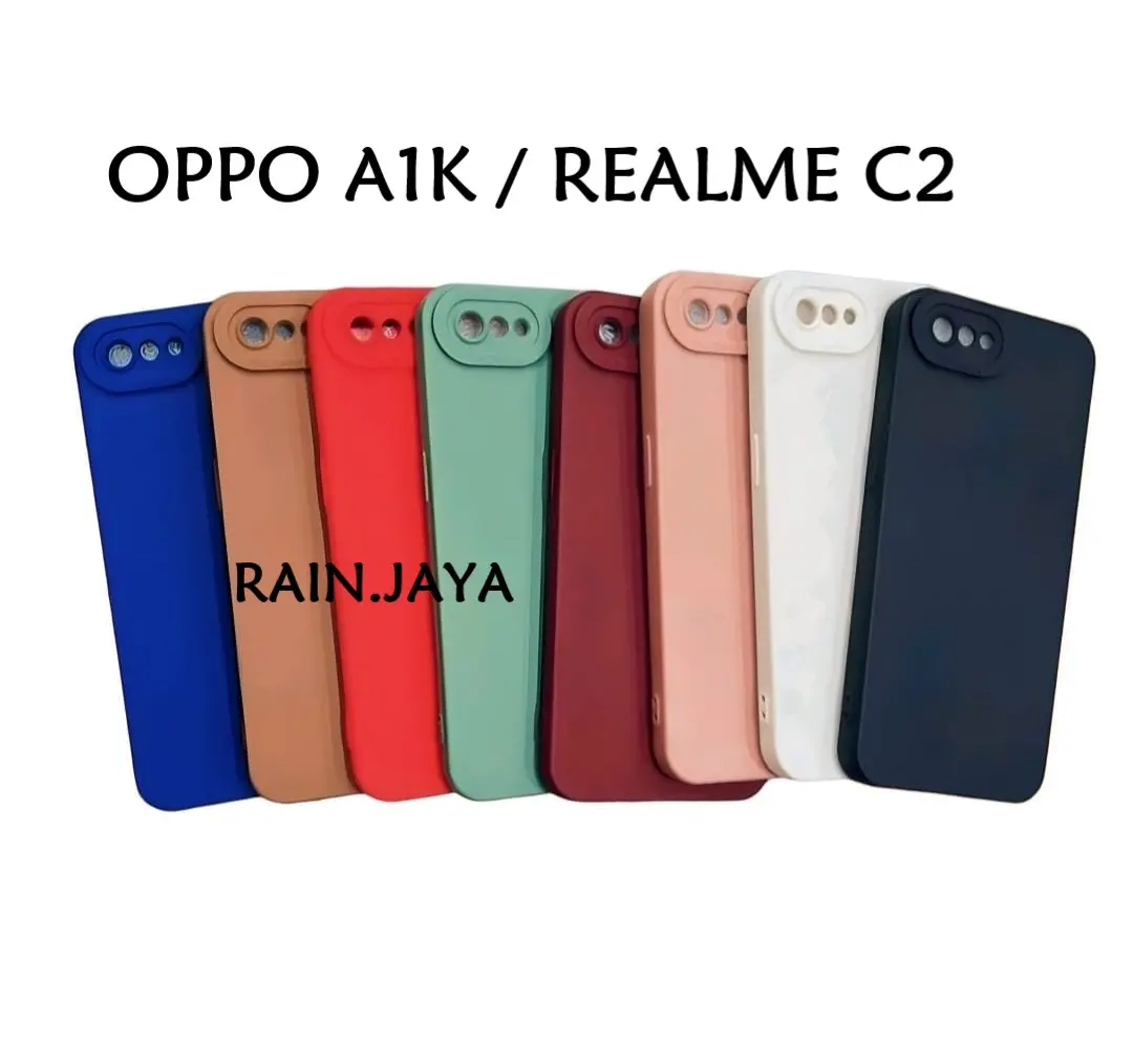 CASING HP MACARON PRO CAMERA OPPOO A1K / REALMEE C2 CASE PELINDUNG KAMERA PREMIUM COVER PELINDUNG HP BUMPER CASE MACARON MATTE CASING TERBARU UNTUK OPPO A1K / REALME C2