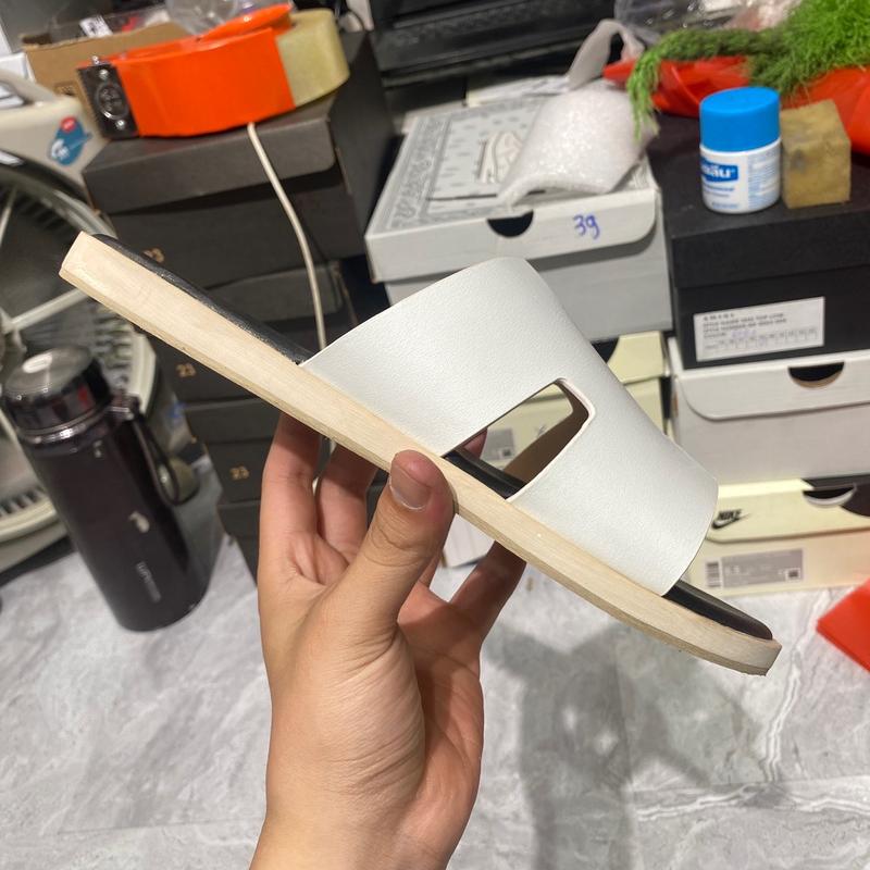 Dép chữ H đế fit gỗ màu trắng Mùa hè Nữ DéP Shoes GiàY