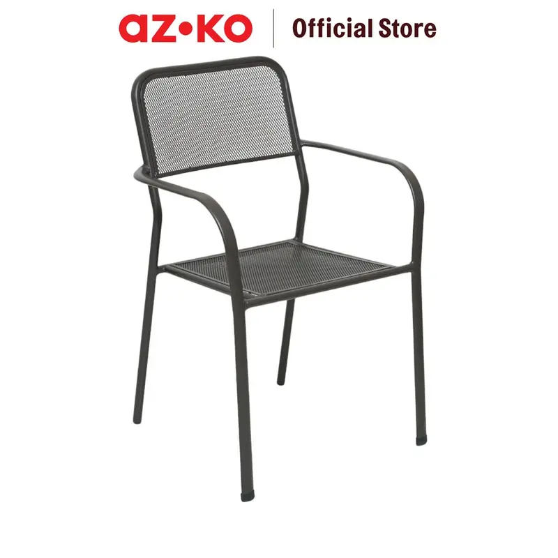 AZKO Soleil Clinton Kursi Teras - Cokelat Sandy Coffee Balcony Chair Kursi Outdoor Serbaguna Furniture Rumah Tempat Duduk Kursi Halaman Balkon 0
