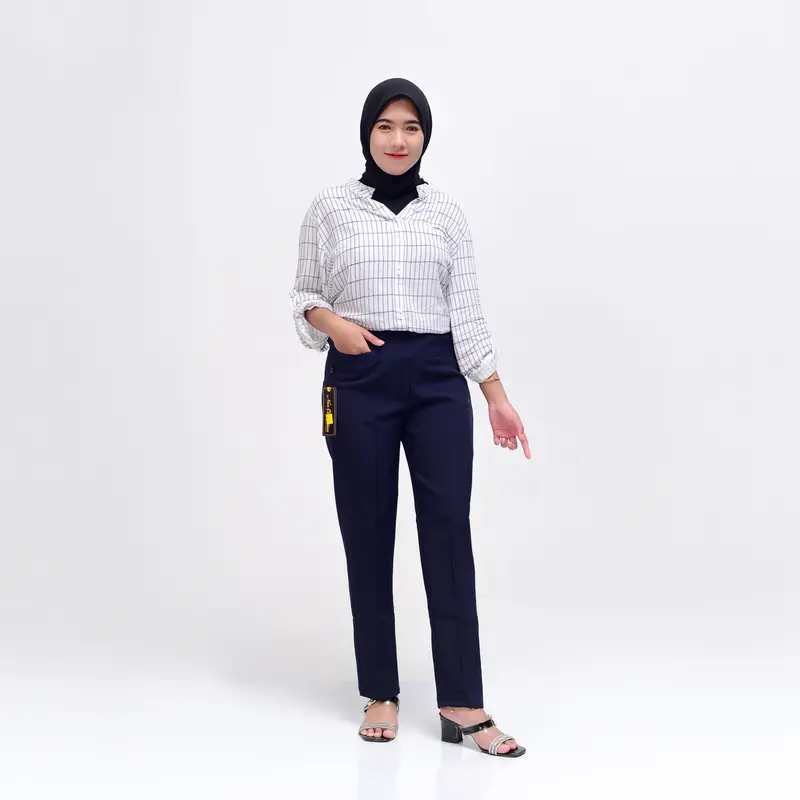 CELANA KERJA WANITA PINGGANG KARET MUAT BB 43-100kg 6