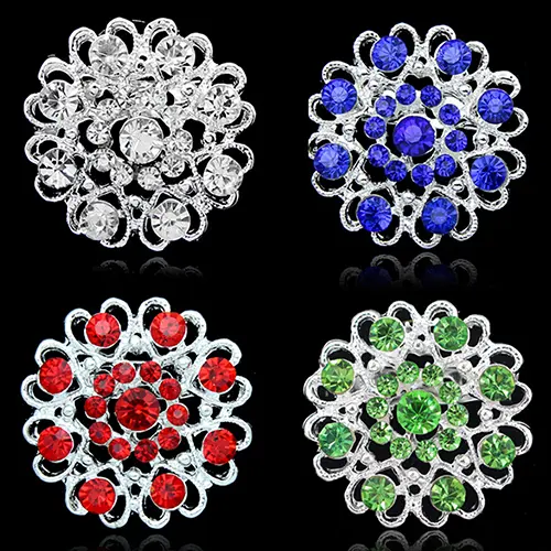 ikmjhye Brooch Hollow Out Collar Pin Silver Plated Flower Jewelry