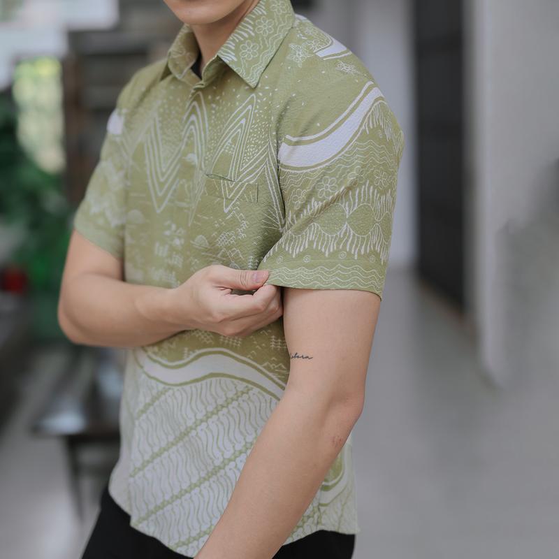 Batik Slimfit Mola Short Sleeve B446 Pria Pendek 3