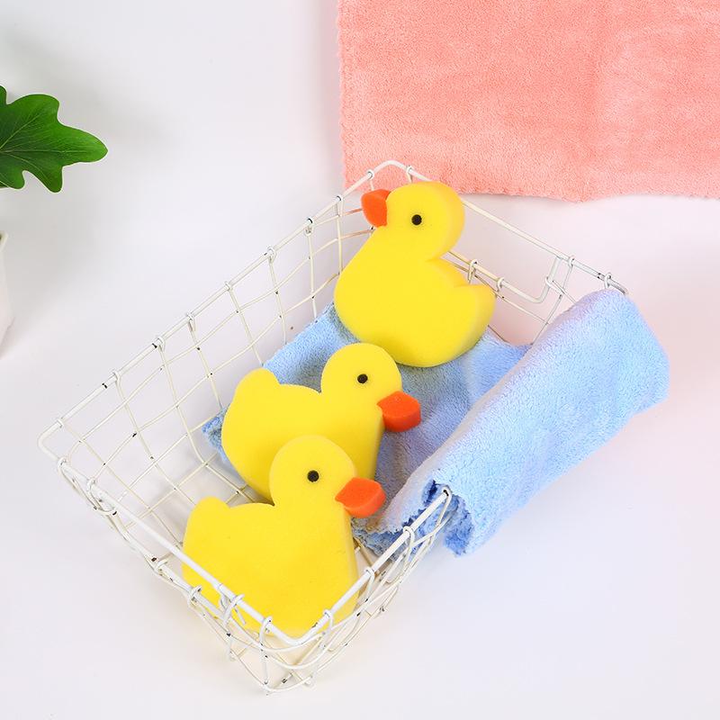 Product Introduction of Baby Bath Sponge Children Animal Shape Sponge Wipe Newborn Cartoon Duck Bath Towel Baby Supplies Bath Baby Stuff Sponge Newborn 1