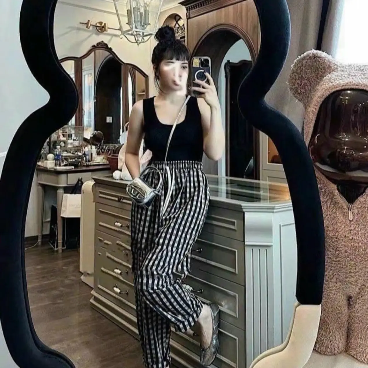 QUẦN BAGGY DẠ TRẦN NHUNG MỀM LƯNG CHUN CO GIÃN
