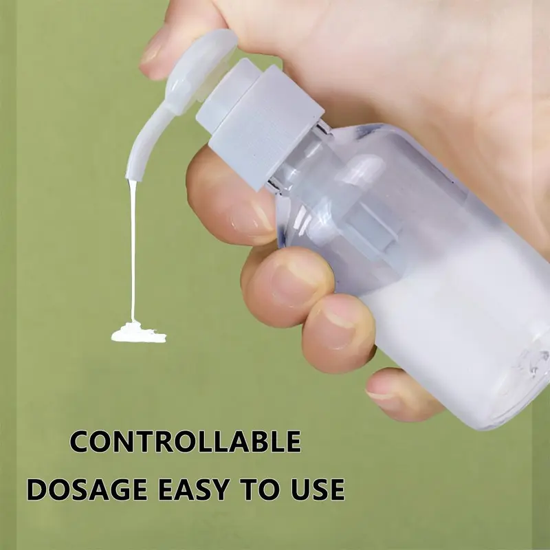 Clear Empty Pump Bottle, 20pcs Portable Travel Cosmetic Lotion Dispenser Bottle, Refillable Storage Bottle for Home & Travel 2