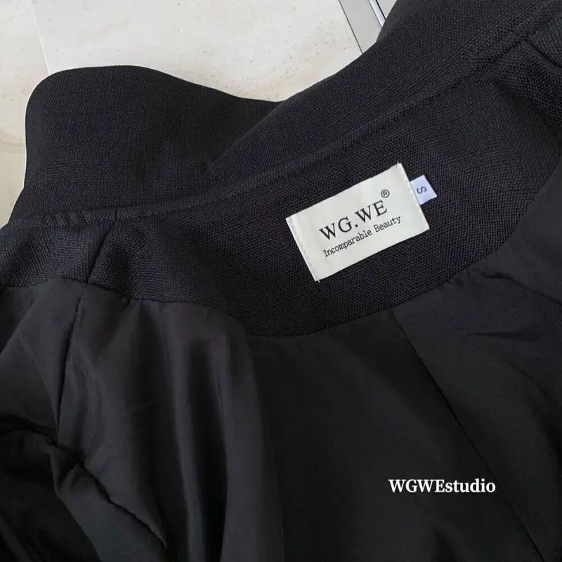 beanluving | Áo khoác dạ ép cổ sơ mi basic hàn quốc hàng QCCC chuẩn tag Wg.we mã 9861 8