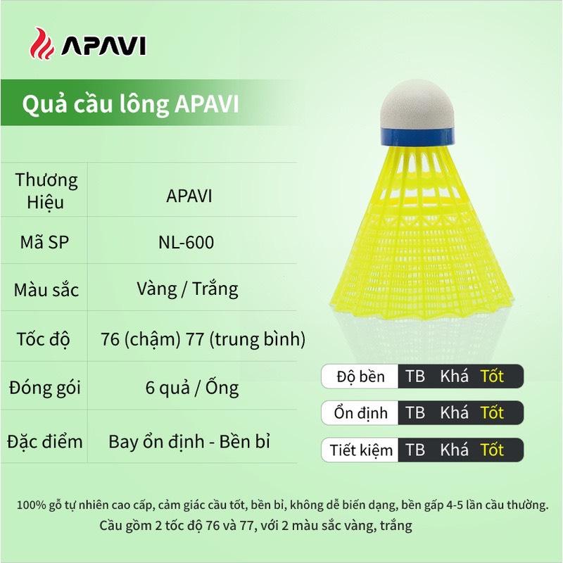 Product Introduction of Quả Cầu Lông Nhựa Apavi NL-600, Bền Bỉ Sử Dụng Nhiều Lần, Không Bị Lắc 30
