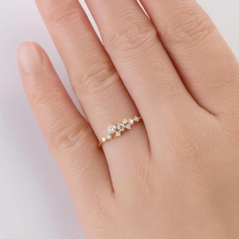 Product Introduction of 3mm&2.5mm&1.8mm&1.6mm Round Moissanite Diamond Rings for Women 2024 Silver 925 Original Certified Charm Accesories Fine Jewelry 8