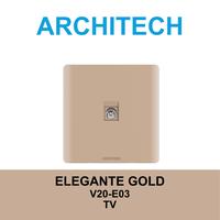 Gambar ARCHITECH ELEGANTE GOLD V20-E03 Stop Kontak/OUTLET/JACK TV dari ARCHITECH INDONESIA Kota Administrasi Jakarta Utara 1 Tokopedia