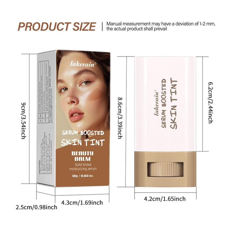 Long-lasting Moisturizing Solid Foundation, 2 Counts/set Tinted Moisturizing Cream Foundation, Smooth Application, Facial Cosmetic, Concealer, Color Corrector Makeup, Flawless, Base 3