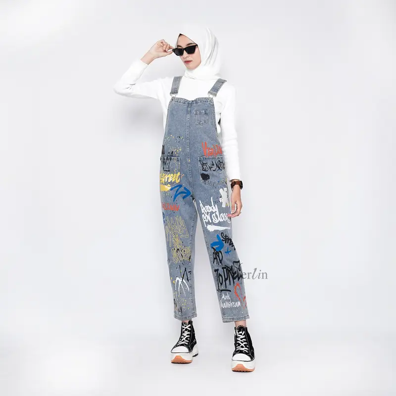 VIERLIN - Jumpsuit jeans 2117 1