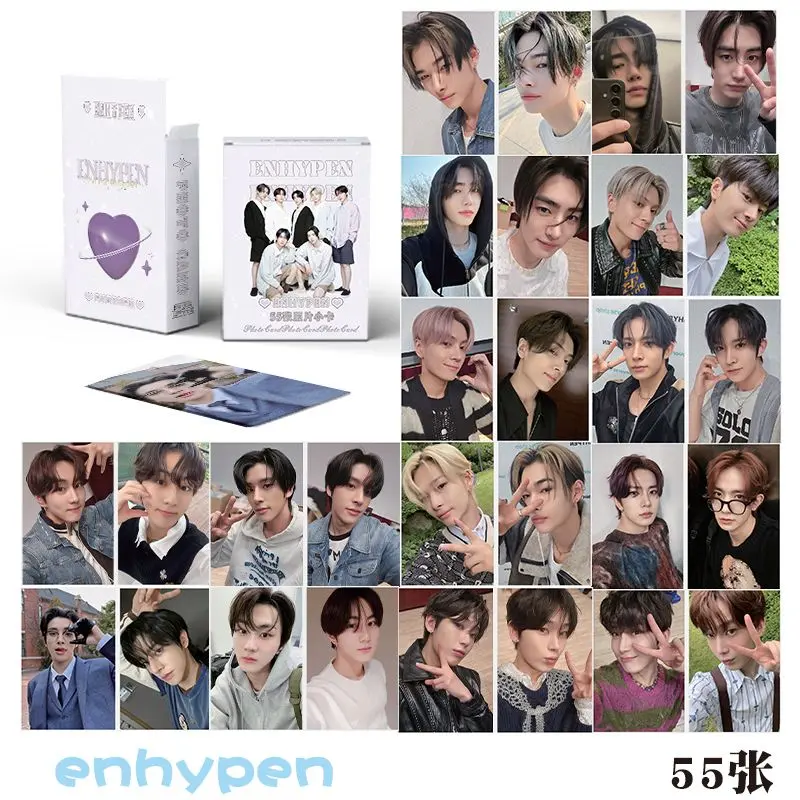 holographic lomo cards enhypen Fate Lomocards (55 pcs) – thepenguinpal Enhypen Romance Untold Holographic Lomocards