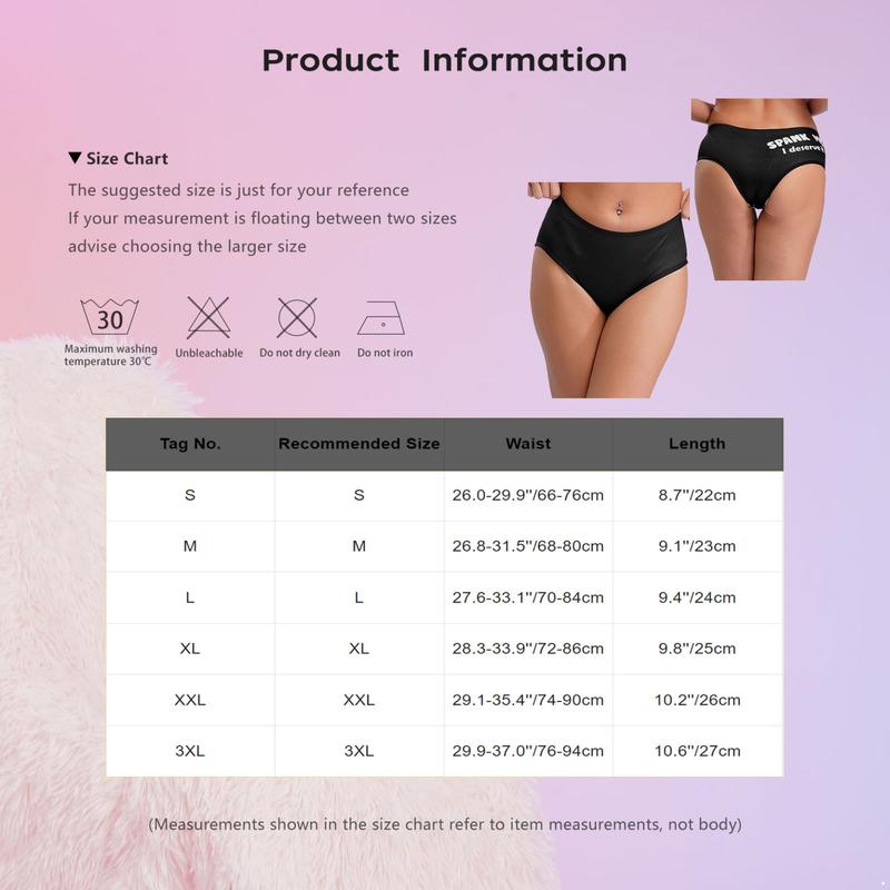 Product Introduction of Jizyo  Women Funny Daddy Print Naughty Briefs Panties Slutty Underwear Sexy Lingerie Bottoms Night Club Underwear 0